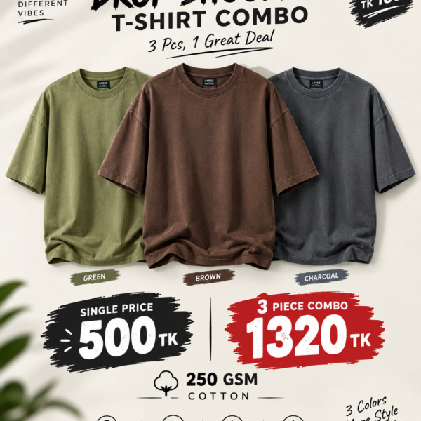 3 Pieces Combo Tshirt