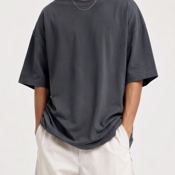 Charcoal Drop Shoulder T-Shirt